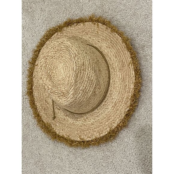 NWOT Hat Attack Fringe Brim Raffia Straw Sun Hat main image 6
